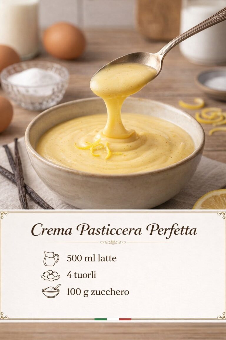 Crema pasticcera densa e vellutata alla vaniglia