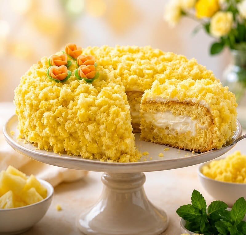 Torta Mimosa all Ananas