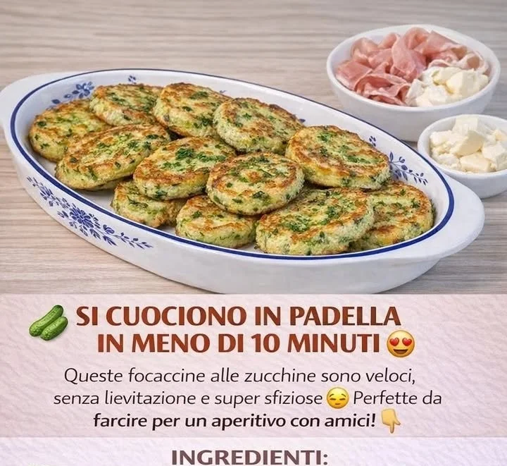 Focaccine di zucchine in padella