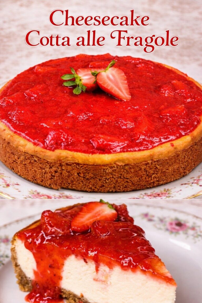 Cheesecake cotta alle fragole