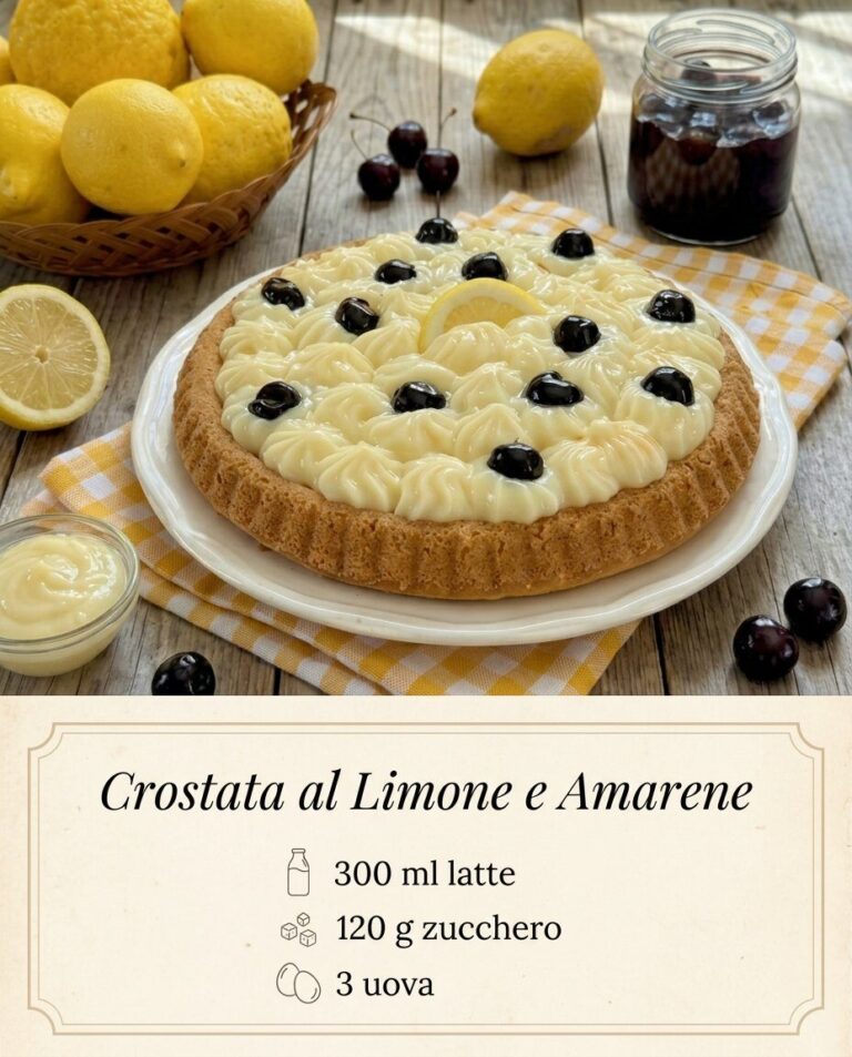 Crostata al limone e amarene