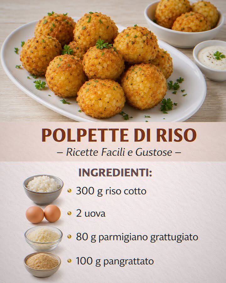 Polpette di riso al forno