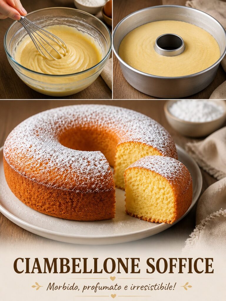 Ciambellone soffice alla vaniglia