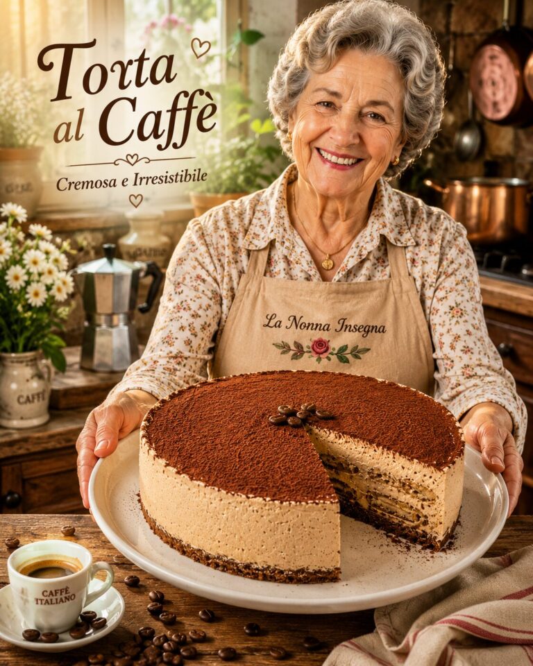 Torta al caffè con biscotti a strati