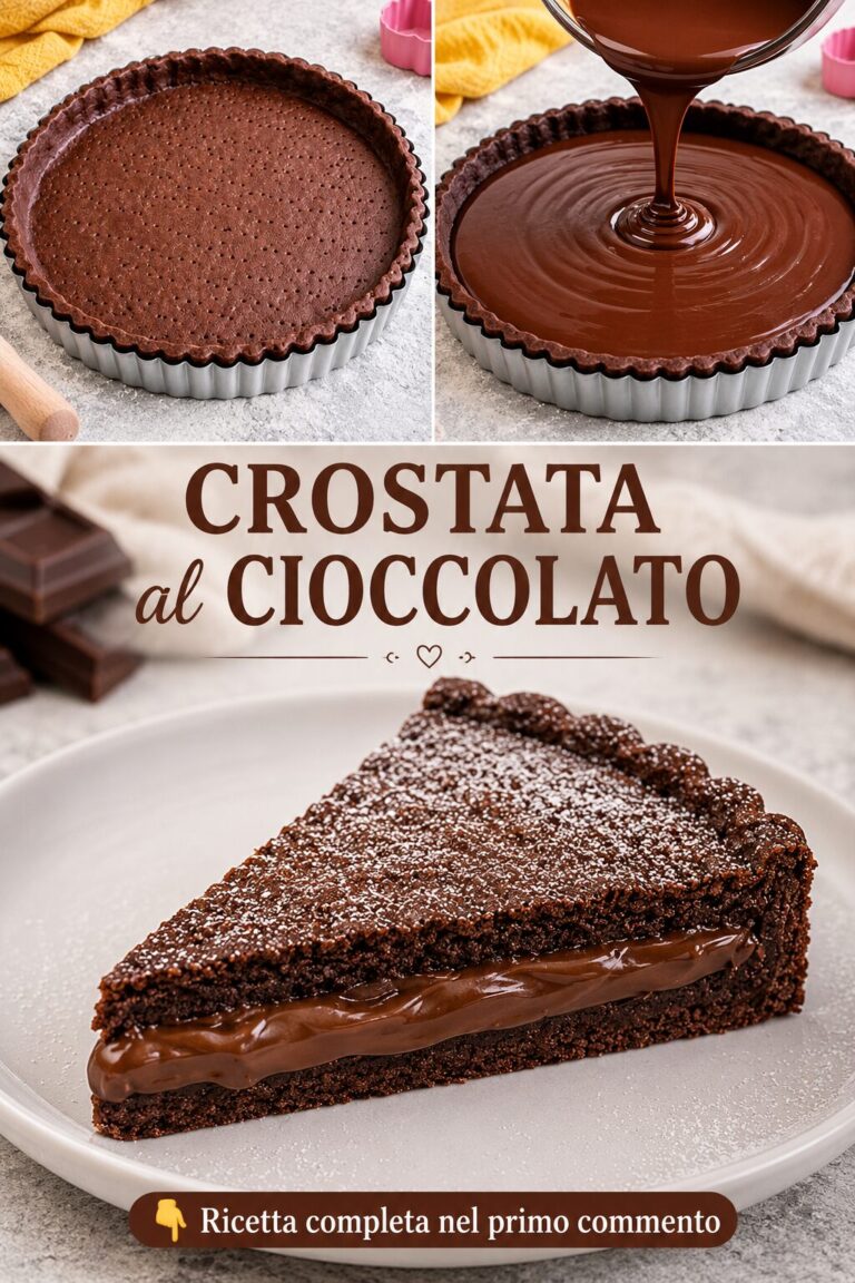 Crostata al cioccolato con ganache